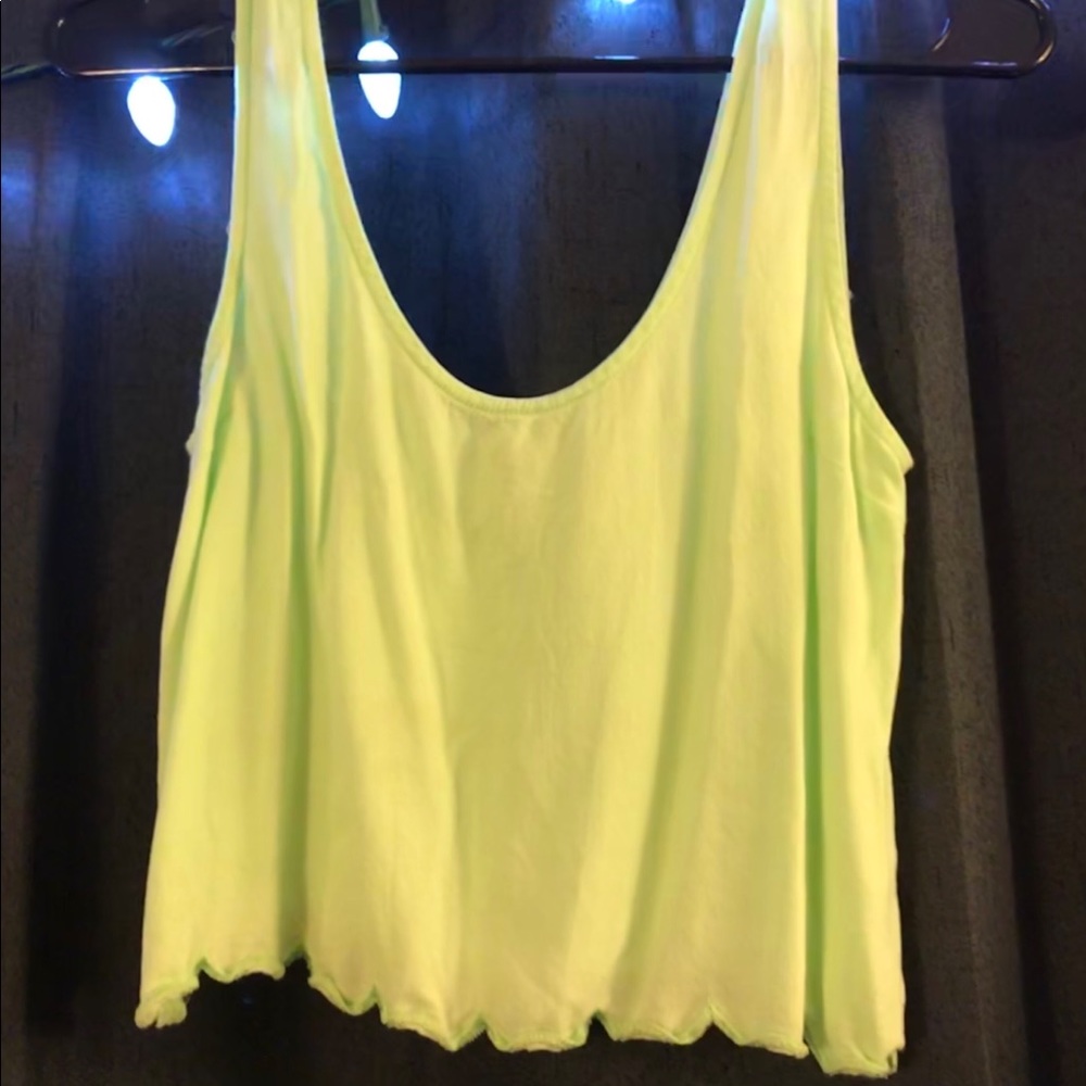 LA Hearts flowing crop top